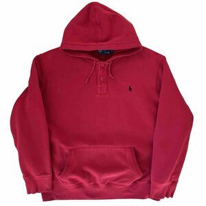 Vintage Polo Ralph Lauren Hoodie XL Red 90s New York Streetwear RRL